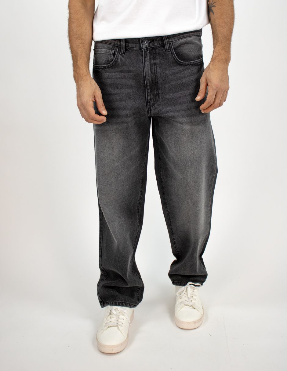 EXCLUSIVO SUBURBIA LOOSE01262 Jeans Furor Loose Mezclilla Gris Deslavado