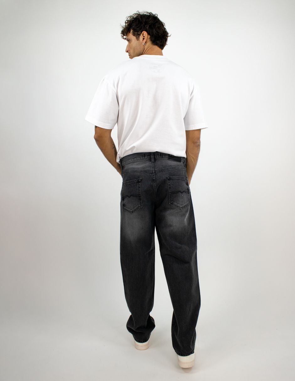 EXCLUSIVO SUBURBIA LOOSE01262 Jeans Furor Loose Mezclilla Gris Deslavado