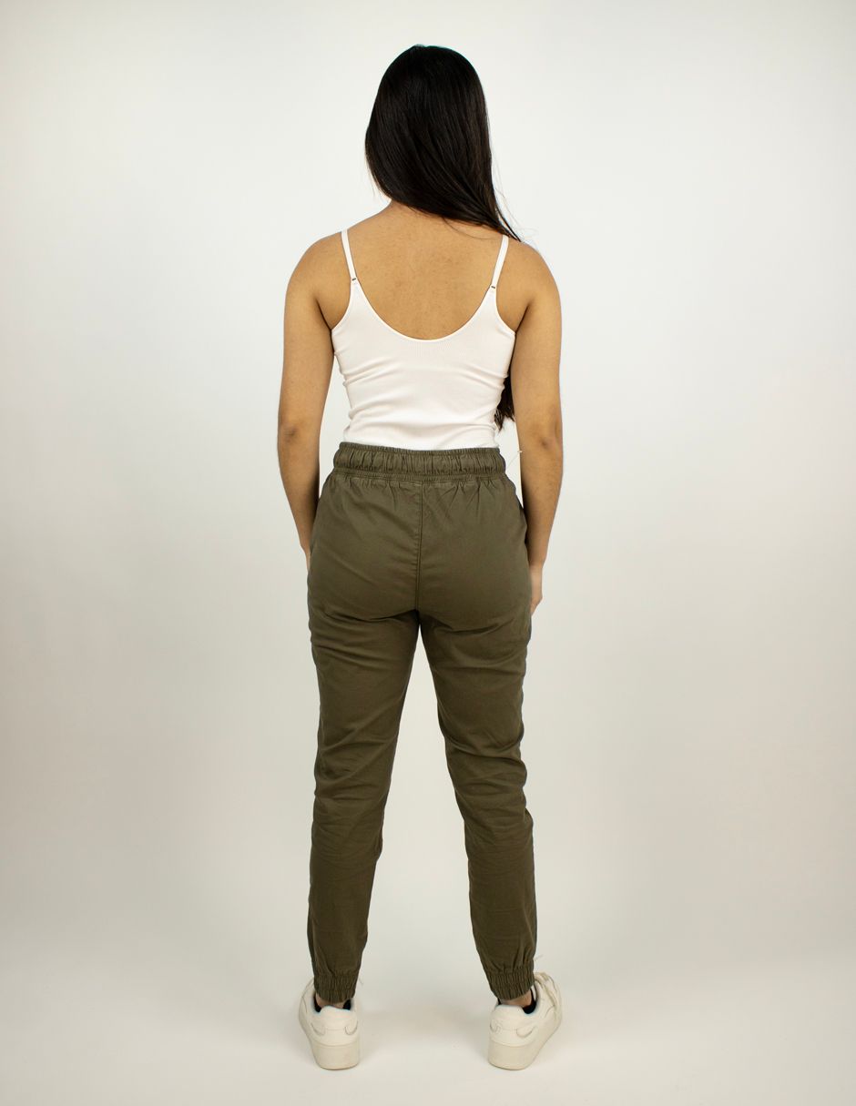 EXCLUSIVO SUBURBIA JOGGER3026 Pantalón Furor Jogger Gabardina Verde
