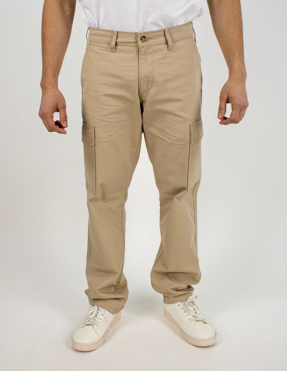 EXCLUSIVO SUBURBIA 2026-2KHAKI Pantalón Furor Cargo Gabardina Khaki