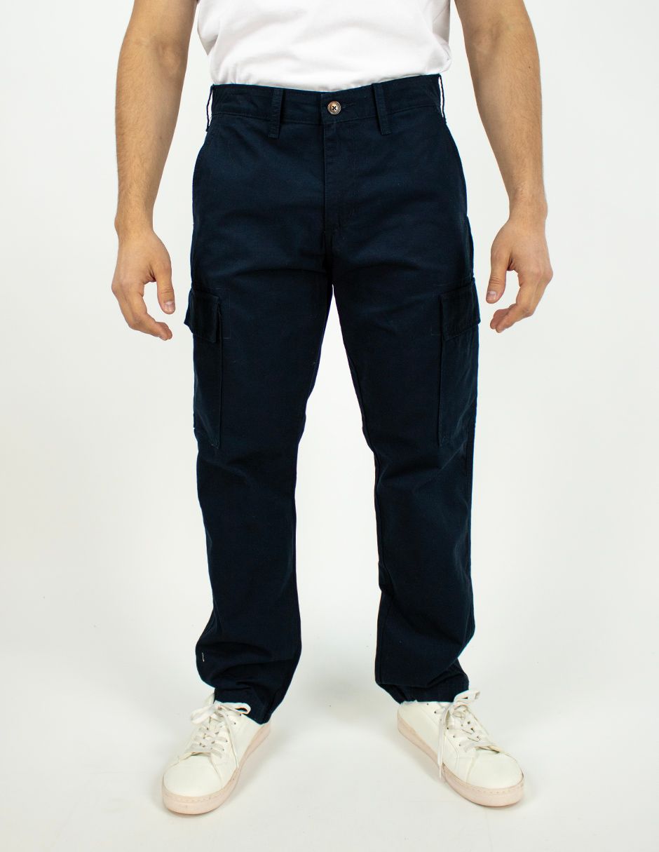 EXCLUSIVO SUBURBIA 2026-3MARINO Pantalón Furor Cargo Gabardina Marino