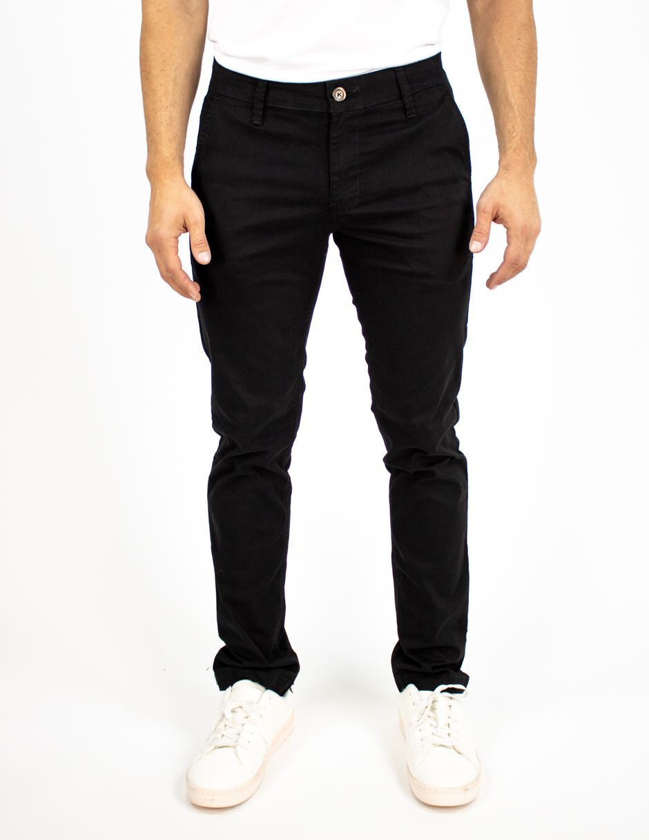EXCLUSIVO SUBURBIA CHINORCN Pantalón Furor Chino Gabardina Negro