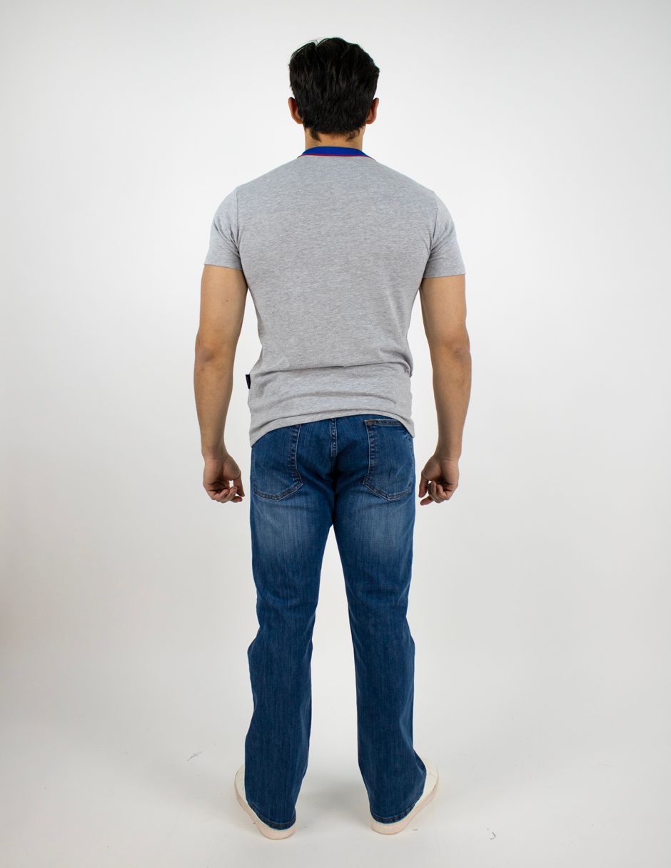 EXCLUSIVO SUBURBIA BUTTON0403PERLA Playera Furor Manga Corta Chifón Slim Perla