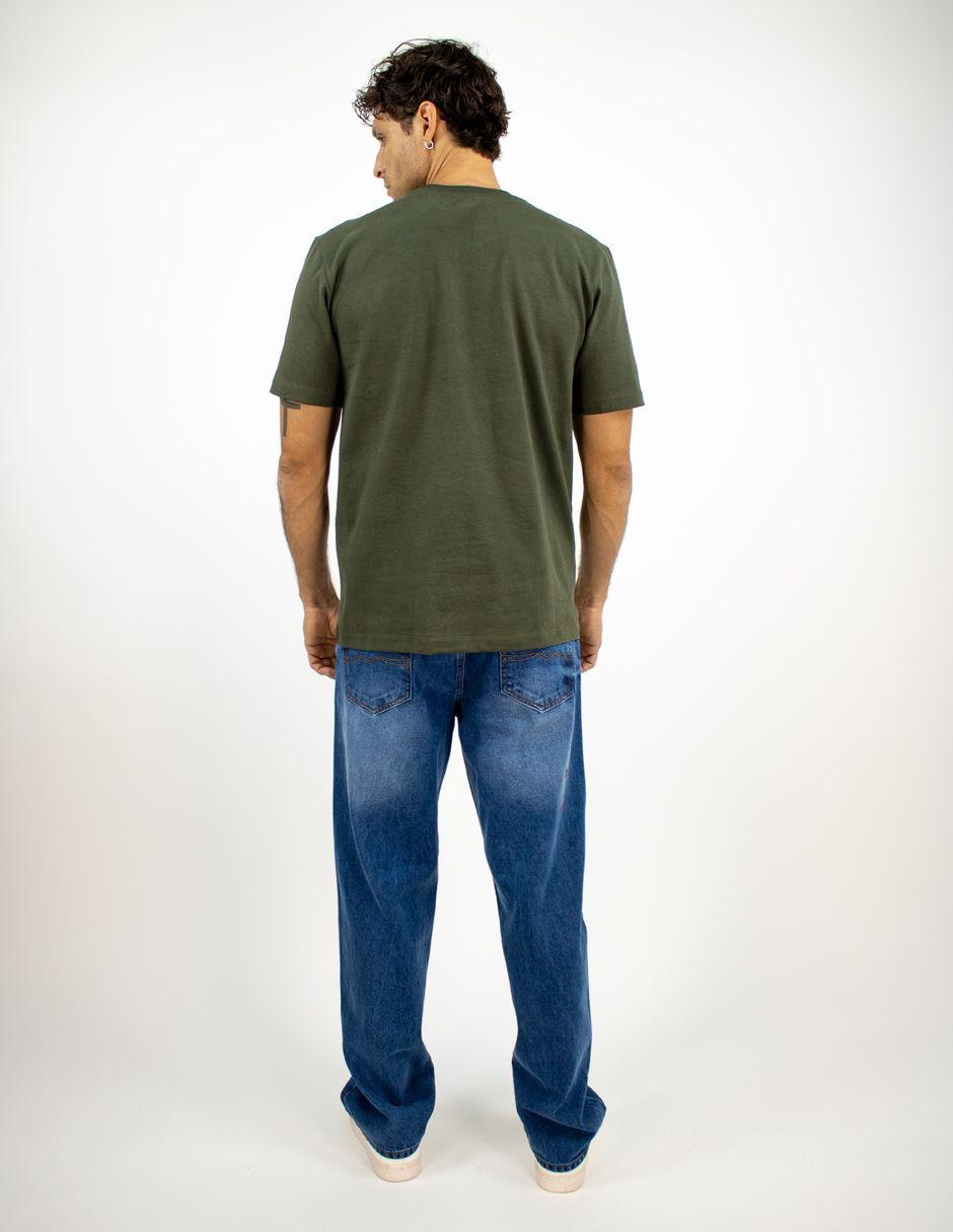 EXCLUSIVO SUBURBIA PFD02OLIVO Playera Furor Manga Corta Chifón Oversize Olivo