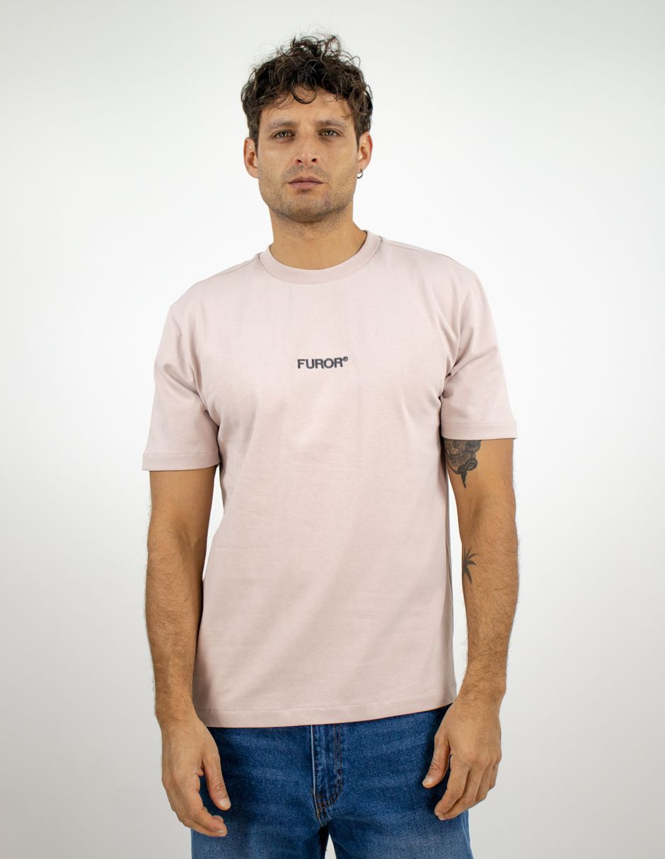 EXCLUSIVO SUBURBIA PFD04ROSA Playera Furor Manga Corta Chifón Oversize Rosa
