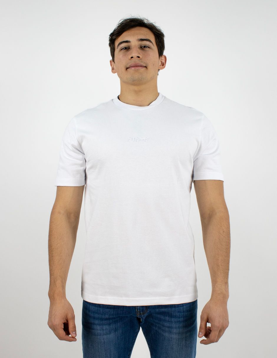 EXCLUSIVO SUBURBIA PFD07BLANCO Playera Furor Manga Corta Chifón Oversize Blanco