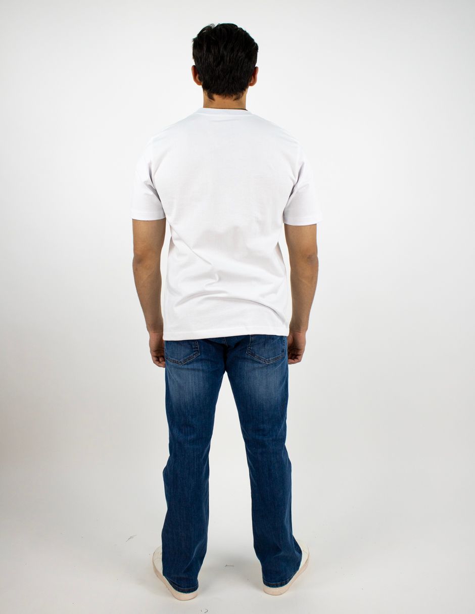 EXCLUSIVO SUBURBIA PFD07BLANCO Playera Furor Manga Corta Chifón Oversize Blanco