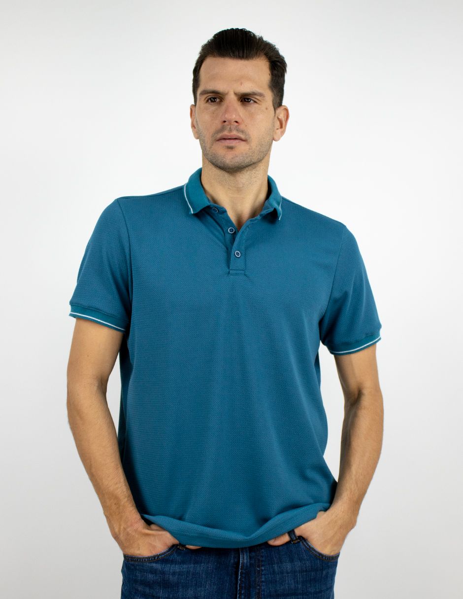 EXCLUSIVO BOUTIQUES GIAN234 Playera Furor Tejido de Punto Verde