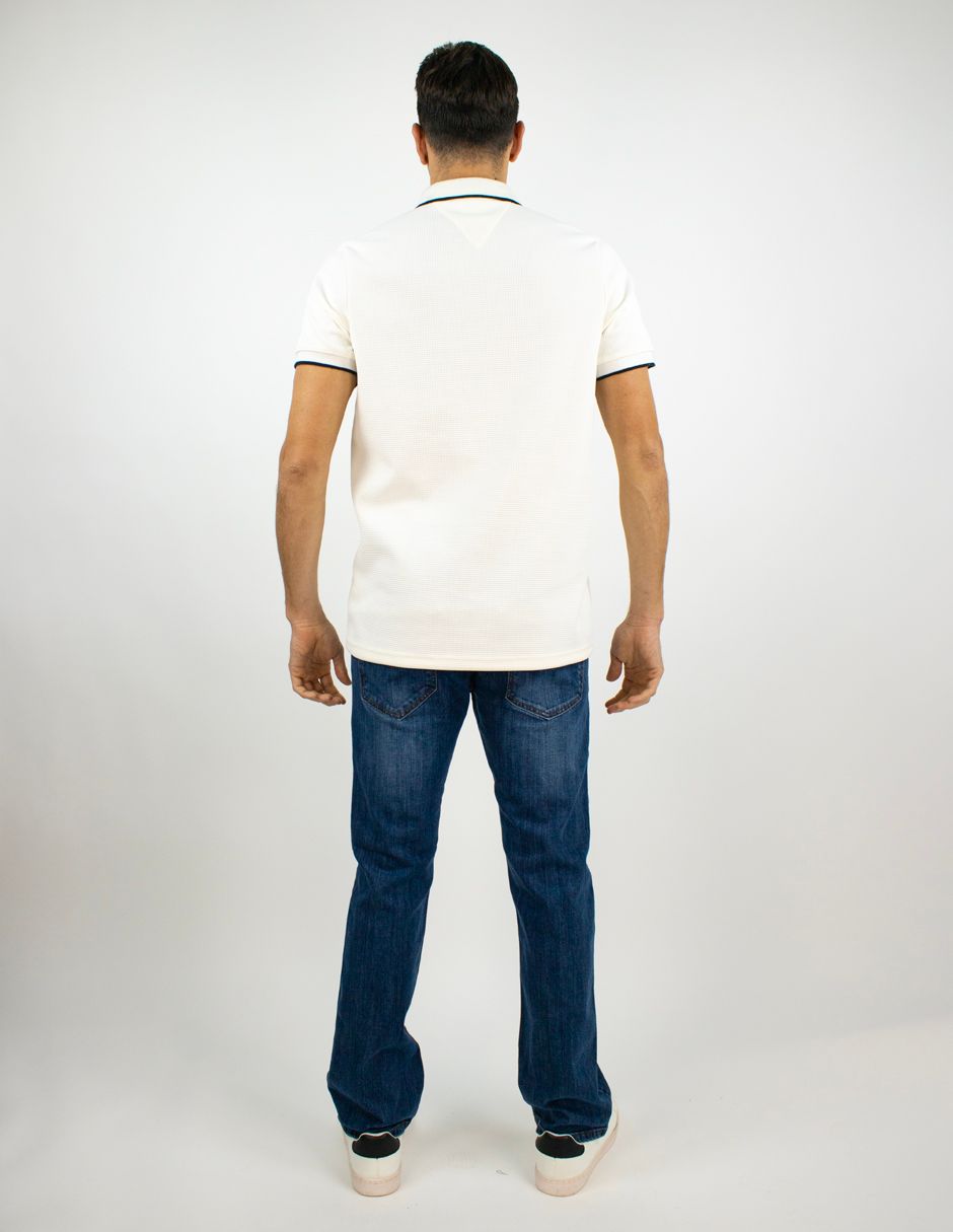 EXCLUSIVO BOUTIQUES SAM236 Playera Furor Polo Waffle Off White