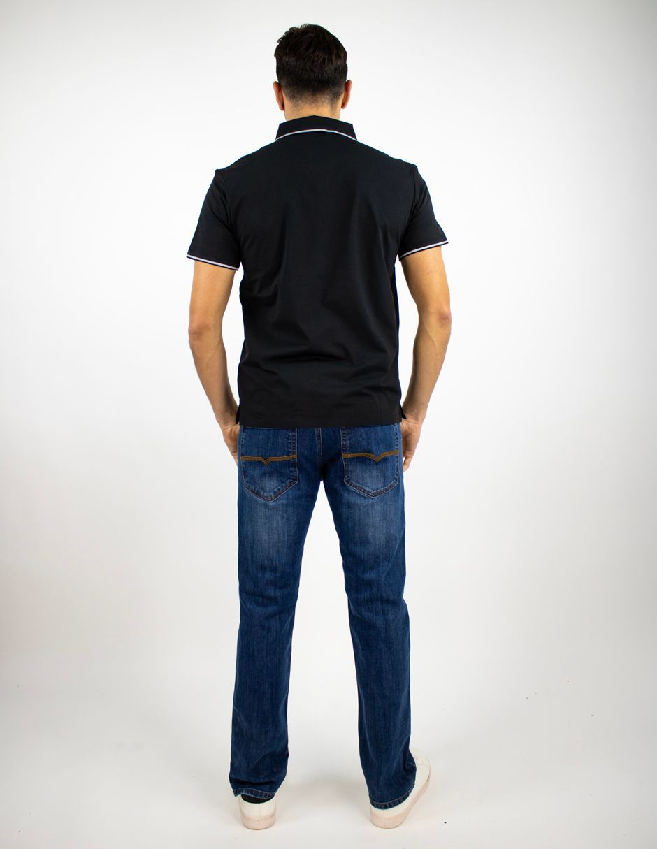 EXCLUSIVO BOUTIQUES T10404840 Playera Furor Polo Poliamida Negro