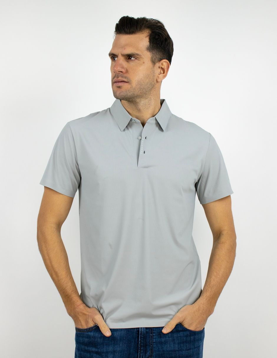 EXCLUSIVO BOUTIQUES T10404841 Playera Furor Polo Poliamida Azul Claro