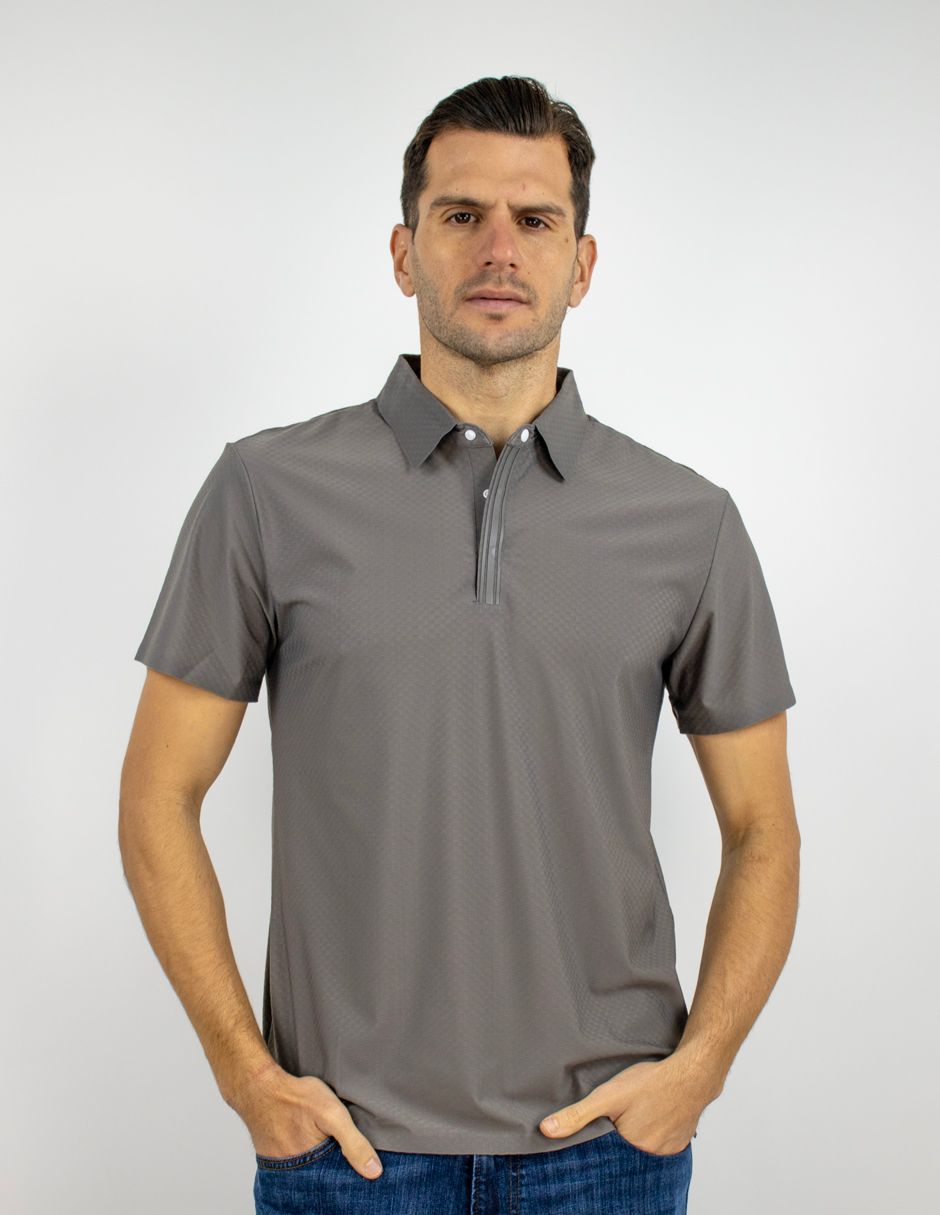 EXCLUSIVO BOUTIQUES T10404844 Playera Furor Polo Poliamida Gris