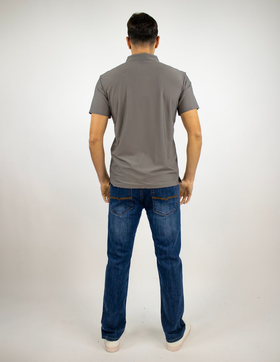 EXCLUSIVO BOUTIQUES T10404844 Playera Furor Polo Poliamida Gris