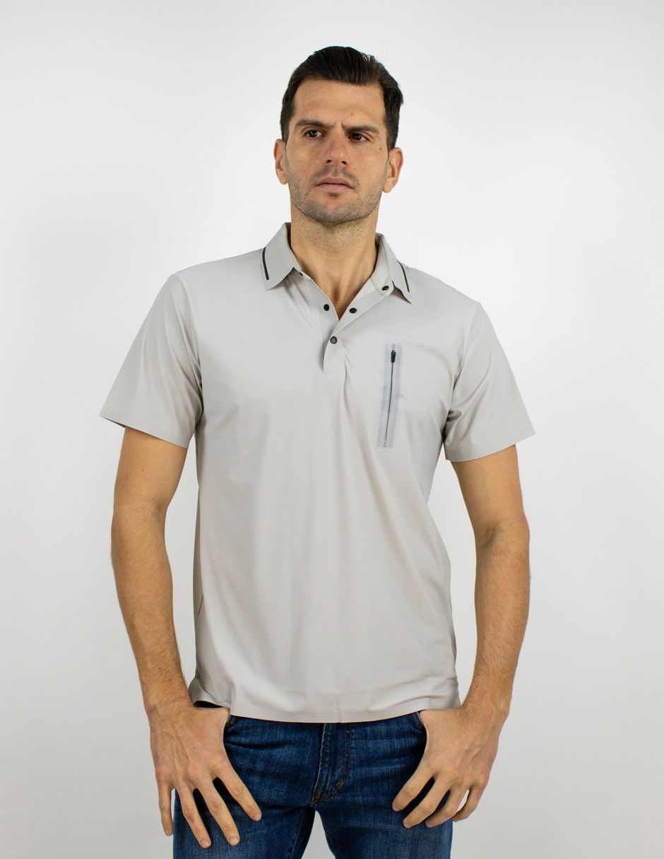EXCLUSIVO BOUTIQUES T10404846 Playera Furor Polo Poliamida Crema