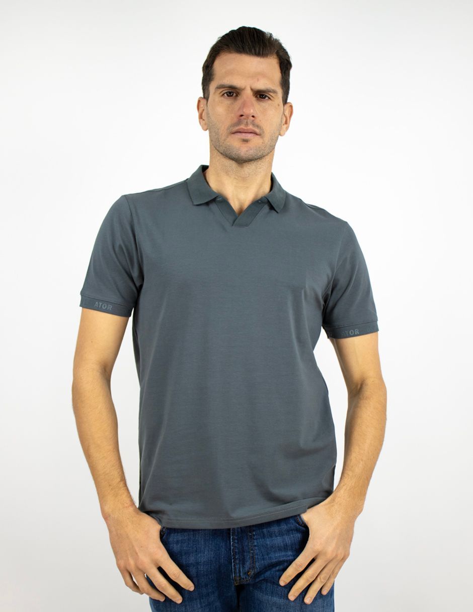 EXCLUSIVO BOUTIQUES T10404847 Playera Furor Polo Chifón Stretch Oxford