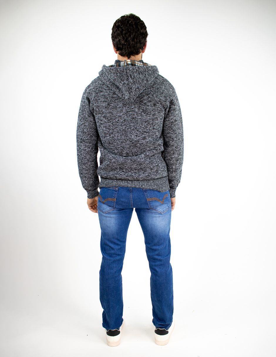 EXCLUSIVO SUBURBIA SFUR2510C Suéter Furor Con Capucha Waffle Poliéster Oxford Jaspe