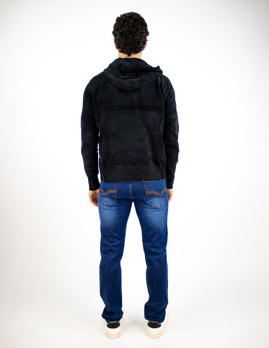 EXCLUSIVO BOUTIQUES T11900141 Suéter Furor Con Capucha Poliéster Negro