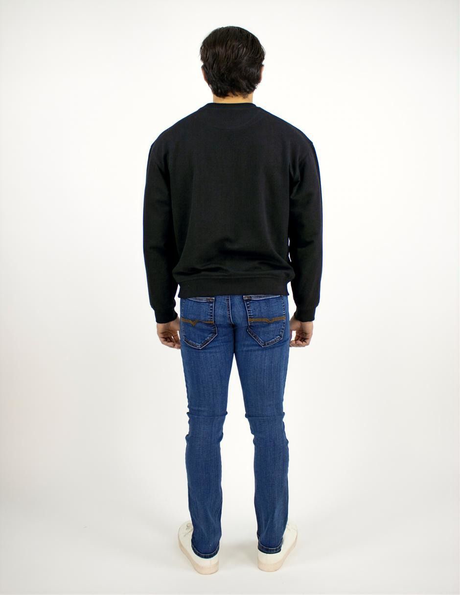 EXCLUSIVO SUBURBIA SDDENIM02NEGRO Sudadera Furor Cuello Redondo Poliéster Algodón Pizarra
