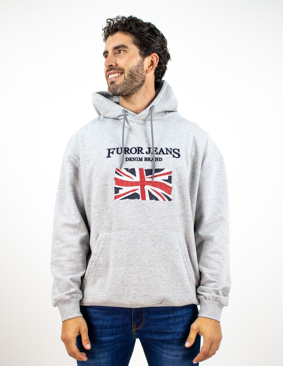 EXCLUSIVO SUBURBIA ROMAJASPE Sudadera Furor Hoodie Bolso Canguro Poliéster Algodón Jaspe