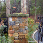 Stone Layered Gate Column - Masonry Work in Crest Drive White Plains, NY