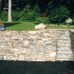 Stone layered Stairs front view - Masonry Work in Crest Drive White Plains, NY