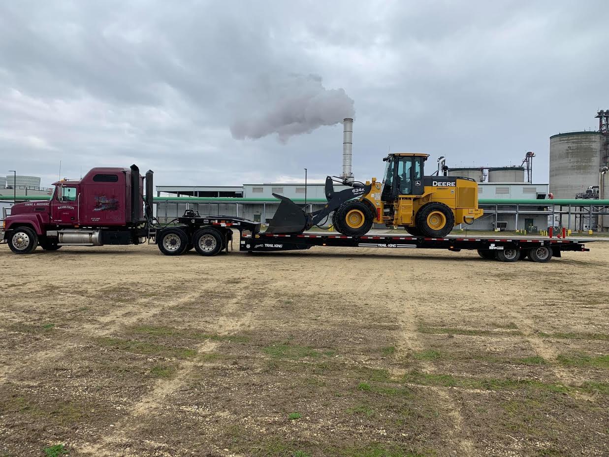 Transporting Mini Excavator — Cedar Falls, IA — Rasmusson Towing