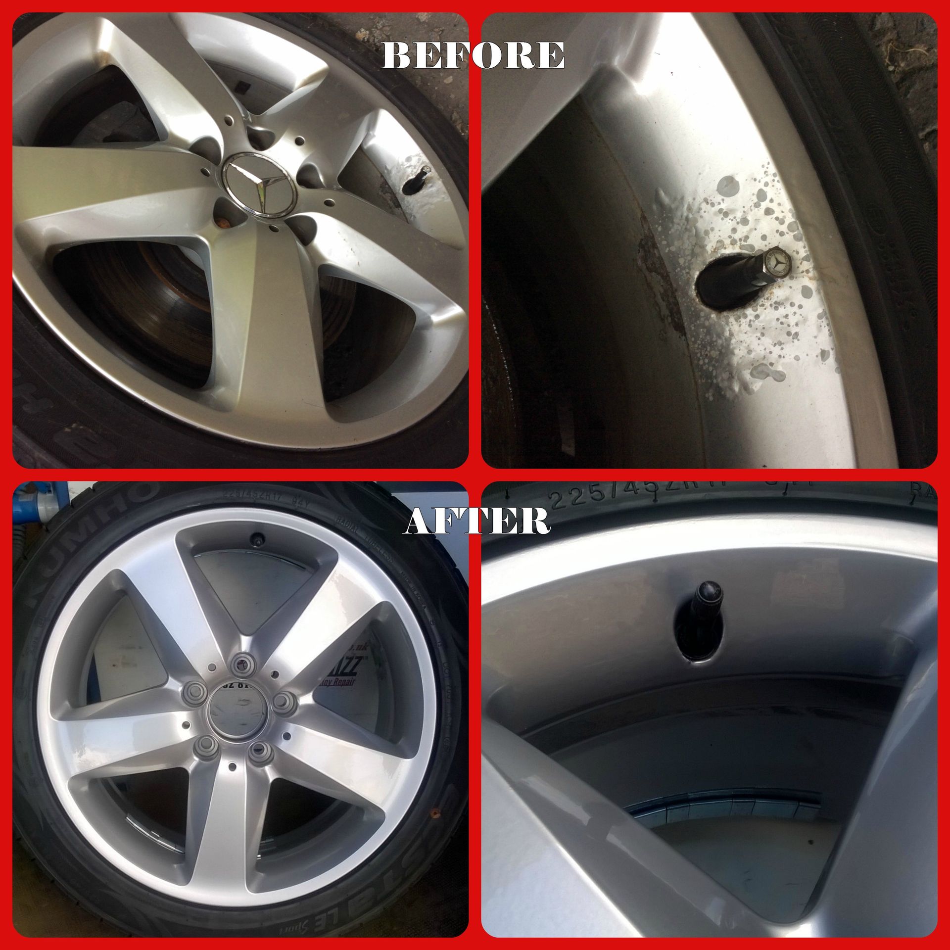 Mercedes Before and After