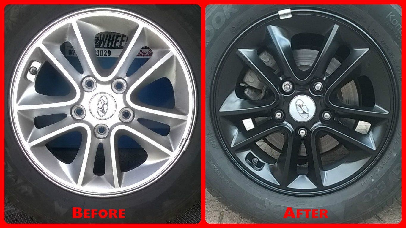 Satin black colour change