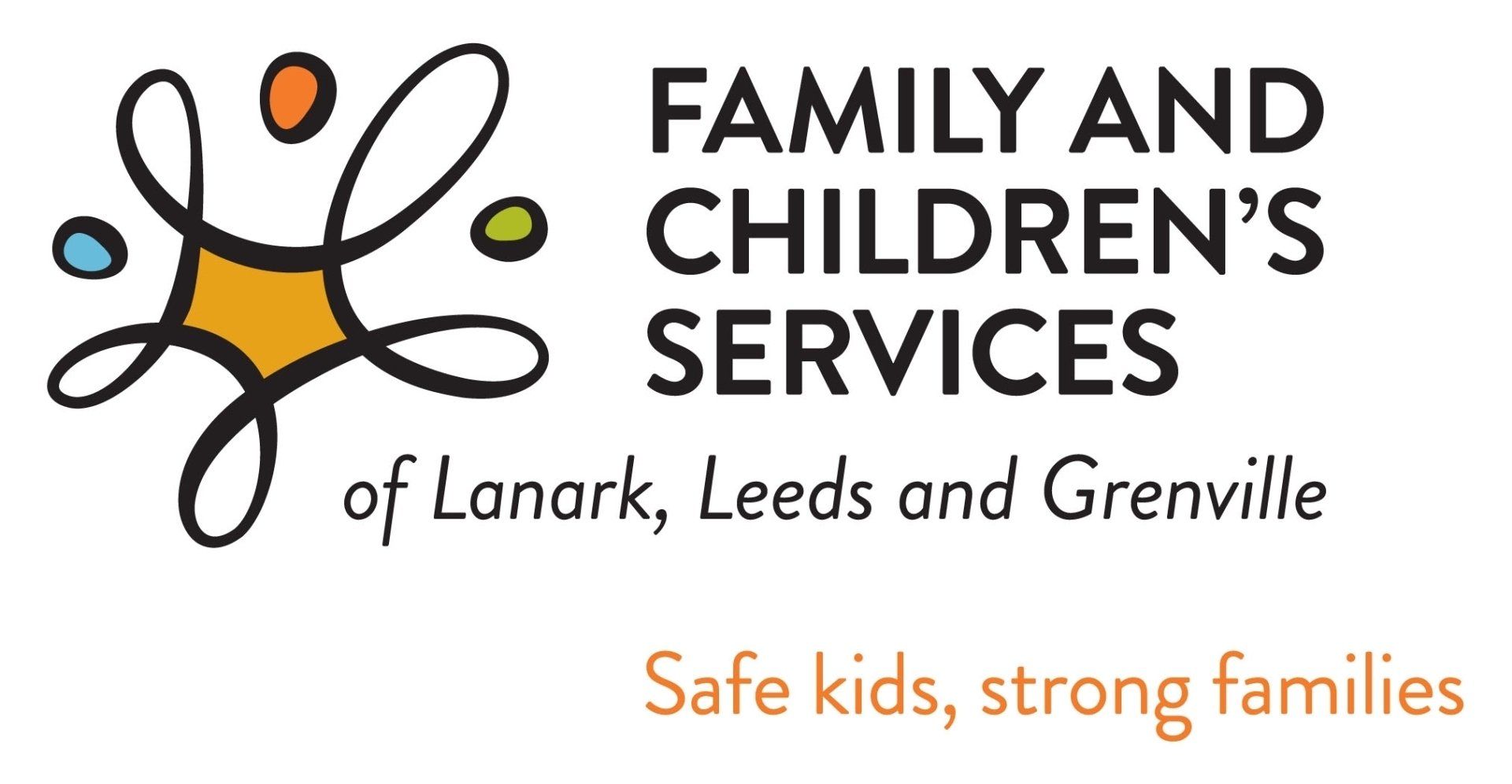 The logo for family and children 's services of lanark , leeds and grenville.