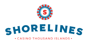 The logo for shorelines casino thousand islands