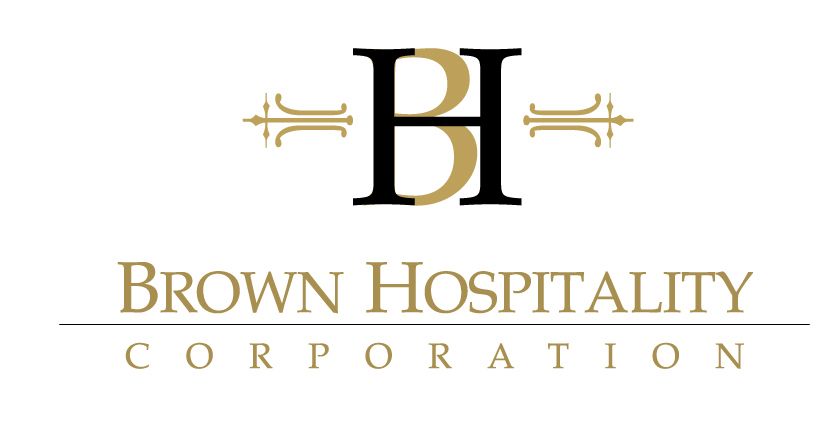 The brown hospitality corporation logo is on a white background