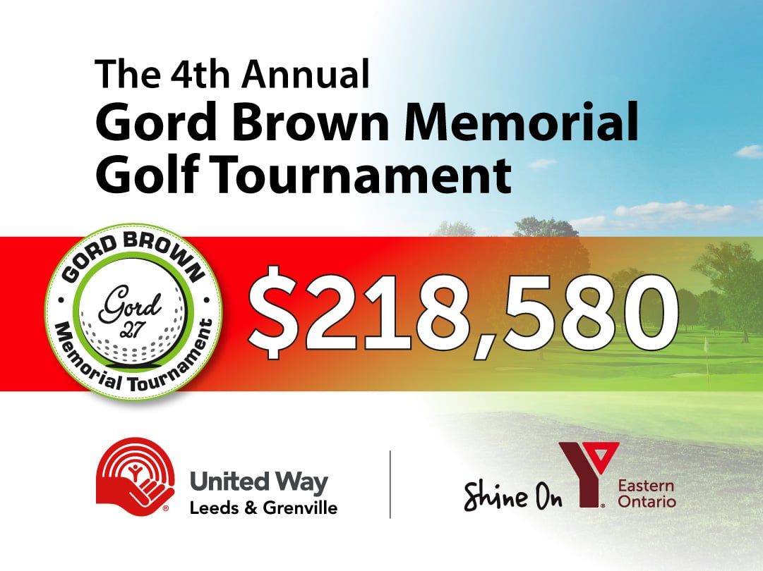 A picture of gord brown memorial tournament with a golf course in the background