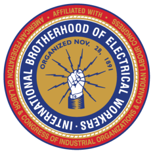 a logo for the american brotherhood of electrical workers