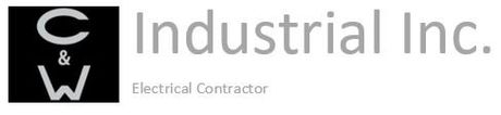 a logo for c & w industrial inc. electrical contractor
