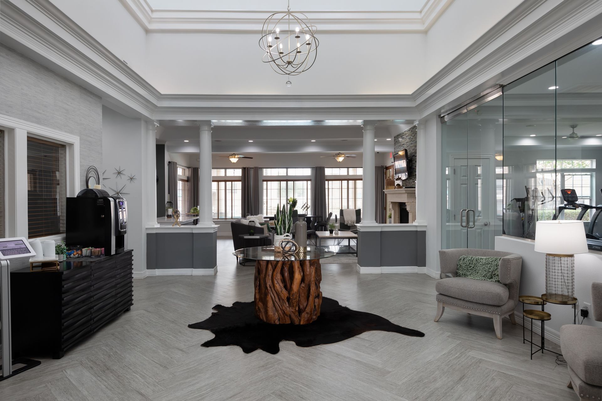 Lobby at Ranch at Hudson Xing in McKinney, TX.