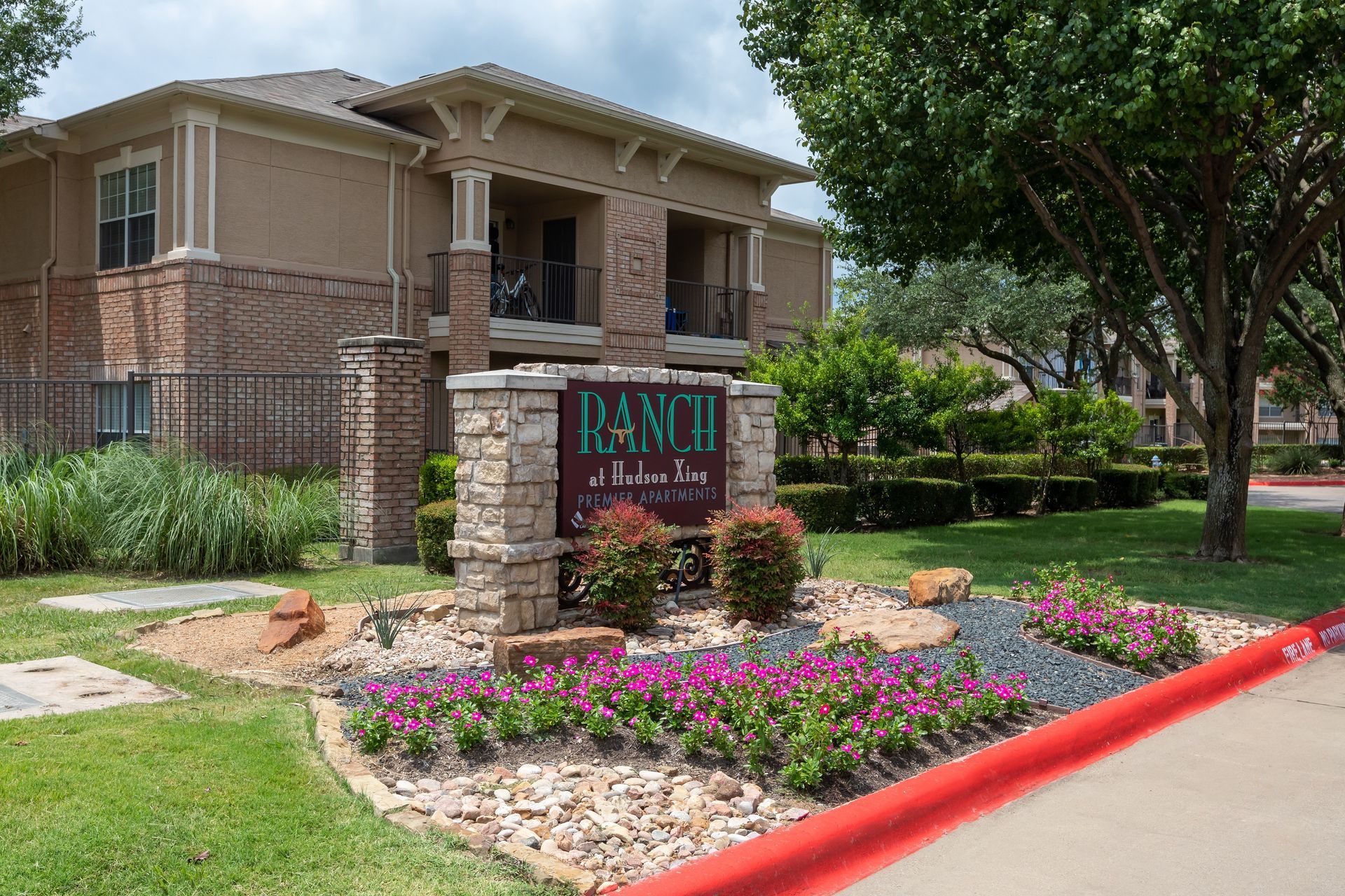 Community sign at Ranch at Hudson Xing in McKinney, TX.