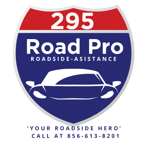 A roadside assistance logo featuring an interstate sign reading