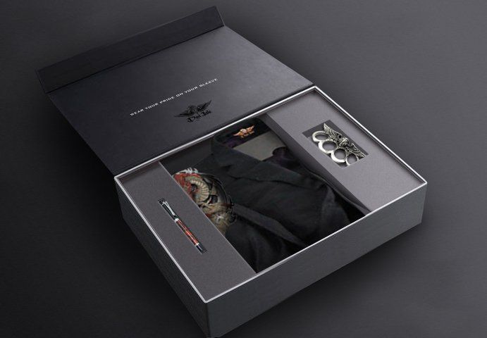 Sample of custom box design.