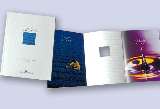 Company brochure design sample.