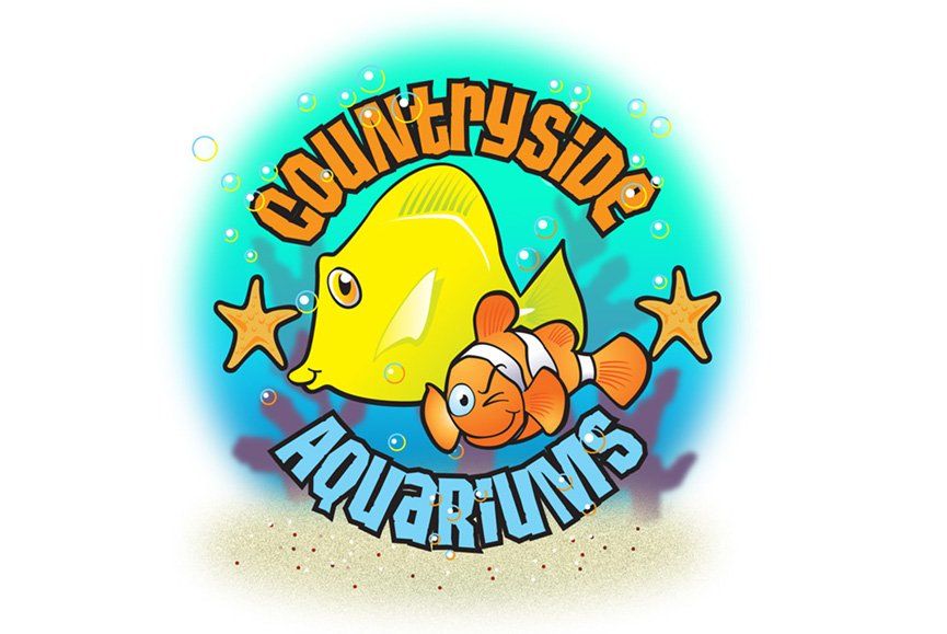 A fun logo design for an aquarium shop.