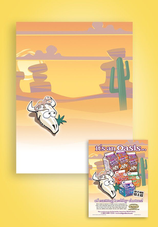 Background design for an ad for a trade magazine.