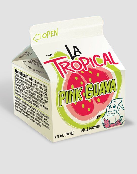 Sample of juice carton design.