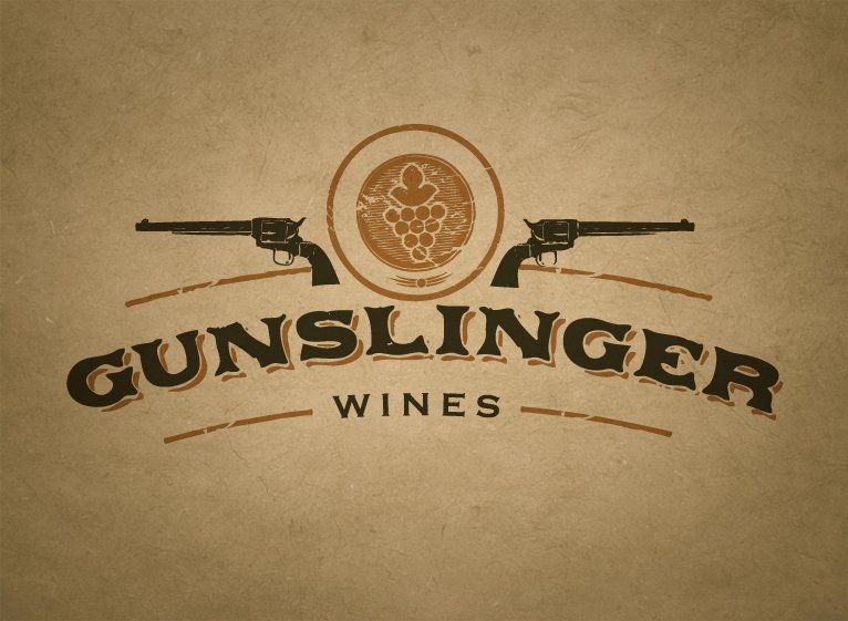 Sample of logo design for a wine brand.