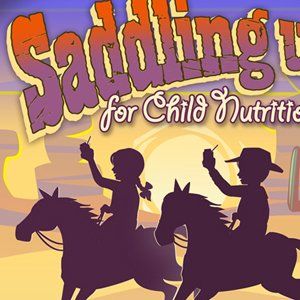 Sample of a western theme design for an exhibit booth pop-up display.