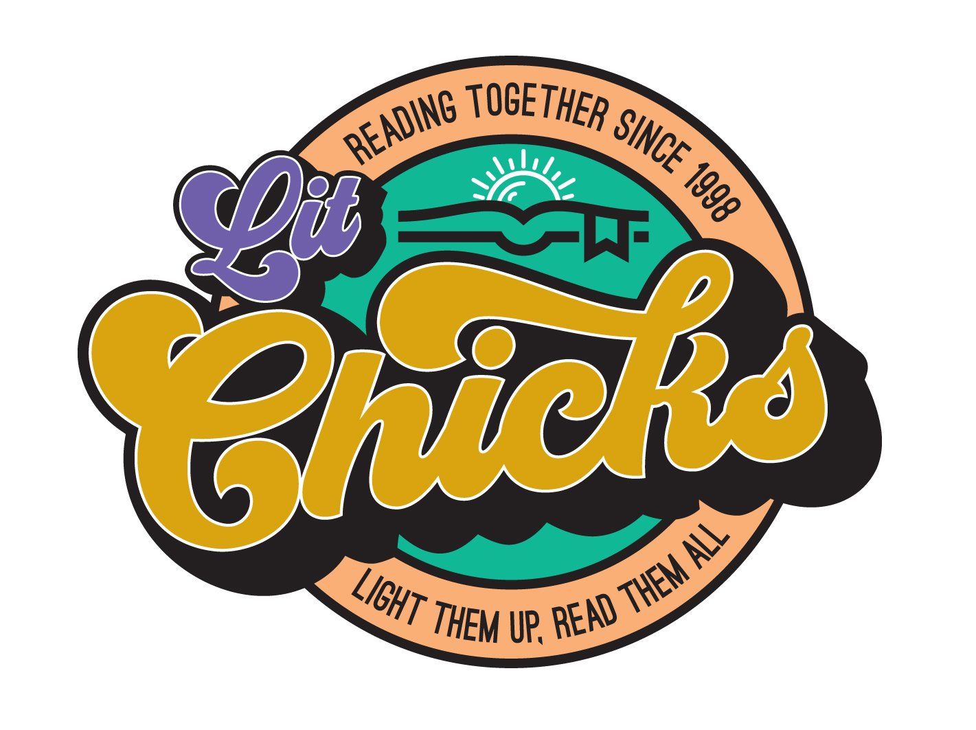 Sample of a logo design for a local book club.