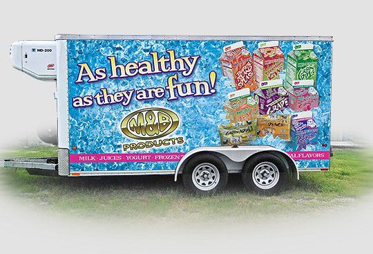 Sample of a wrap design for a trailer.