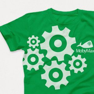 Sample of t-shirt design for a children's education support program.