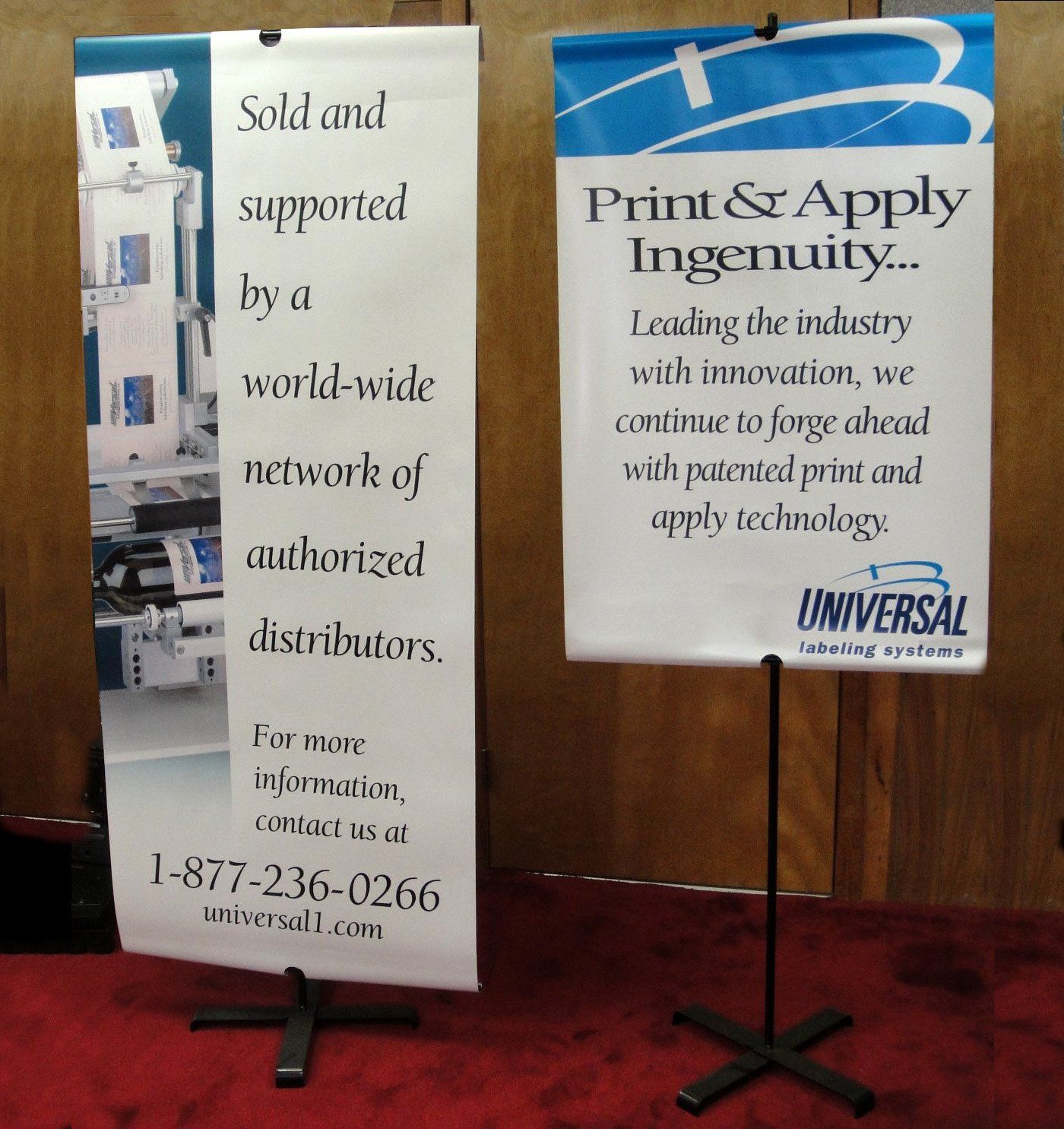 Sample of convention booth exhibit display pop-up design.