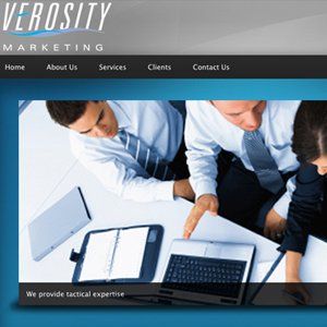 Sample of website design for a consulting firm.