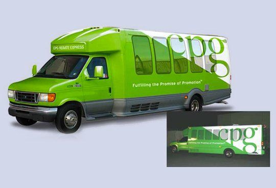 Sample of a truck wrap design.